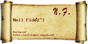 Nell Fidél névjegykártya